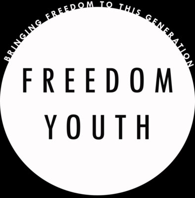 white logo with purpose
